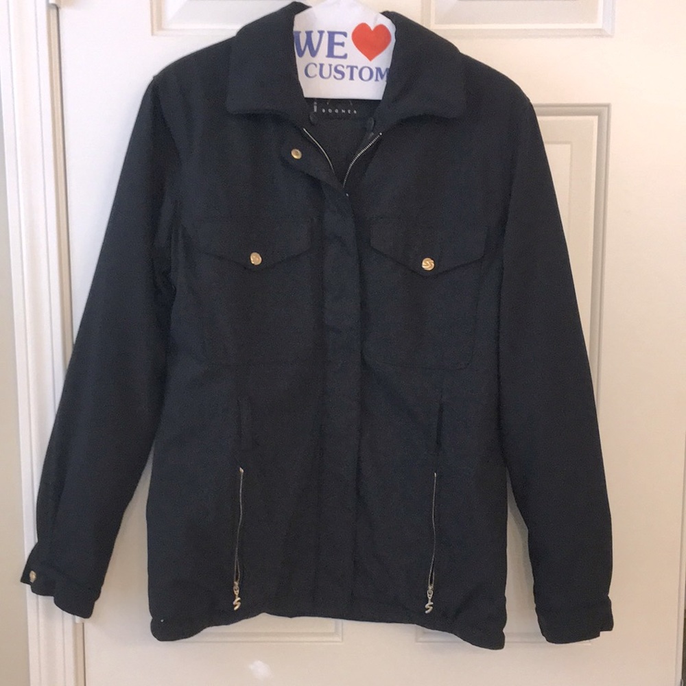 Bogner black nylon jacket size 8